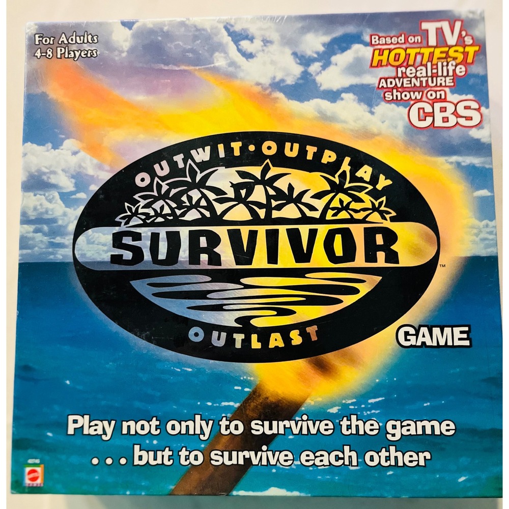 Vintage 2000 Survivor Board Game Mattel First Edition - Brand New Factory Sealed